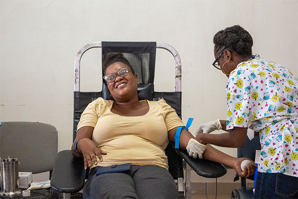 Haiti blood donation feature