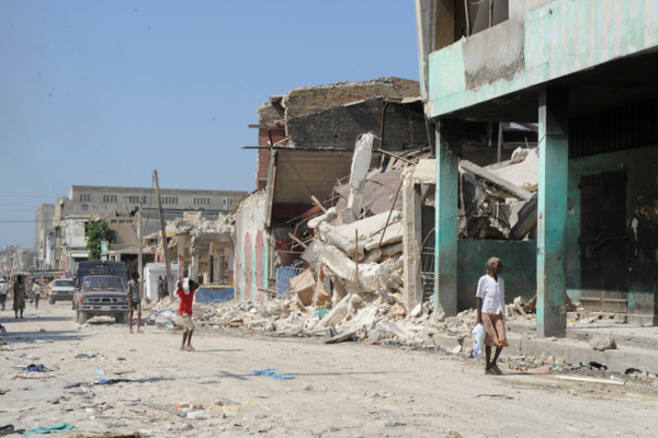 The aftermath of the devastating earthquake that shook Haiti in 2010.