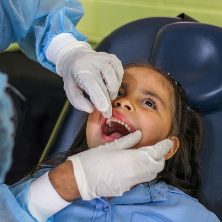 Girl Receiving Dental Care at NPH El Salvador Clinic (1)
