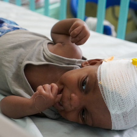 Newborn at St. Damien Hospital, Haiti (1)